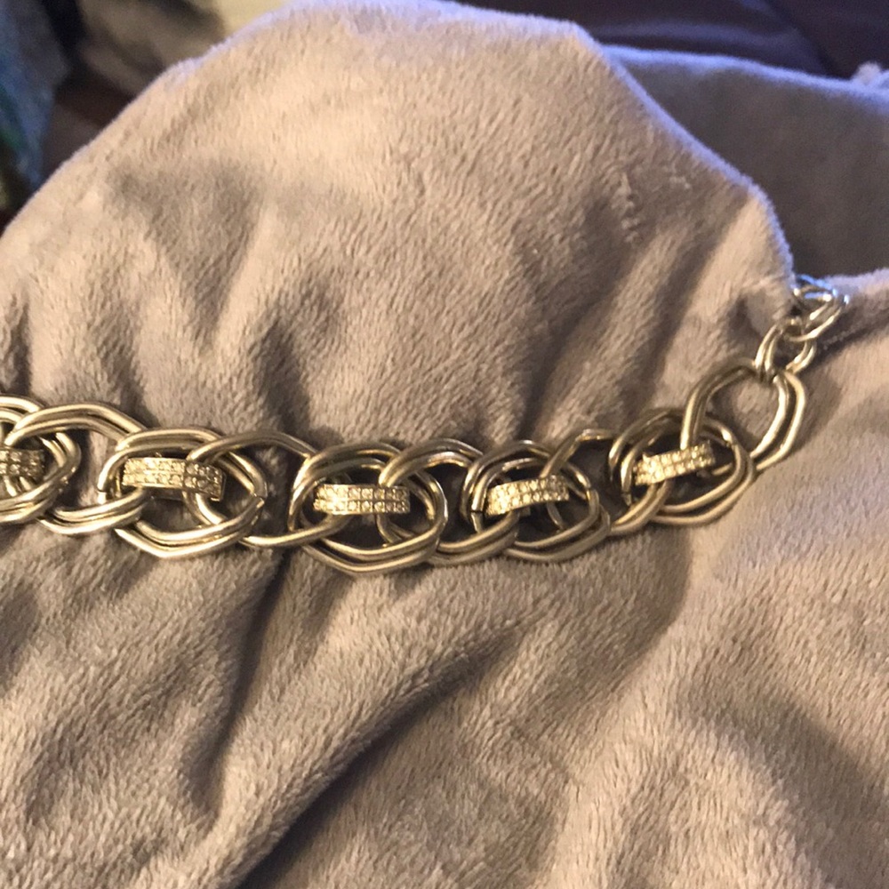 Chunky silver necklace